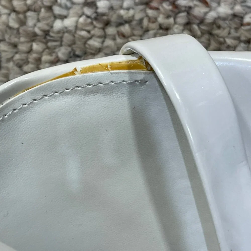 Marc Fisher Zasha Sandal Block Heel Double Strap White Size 7.5